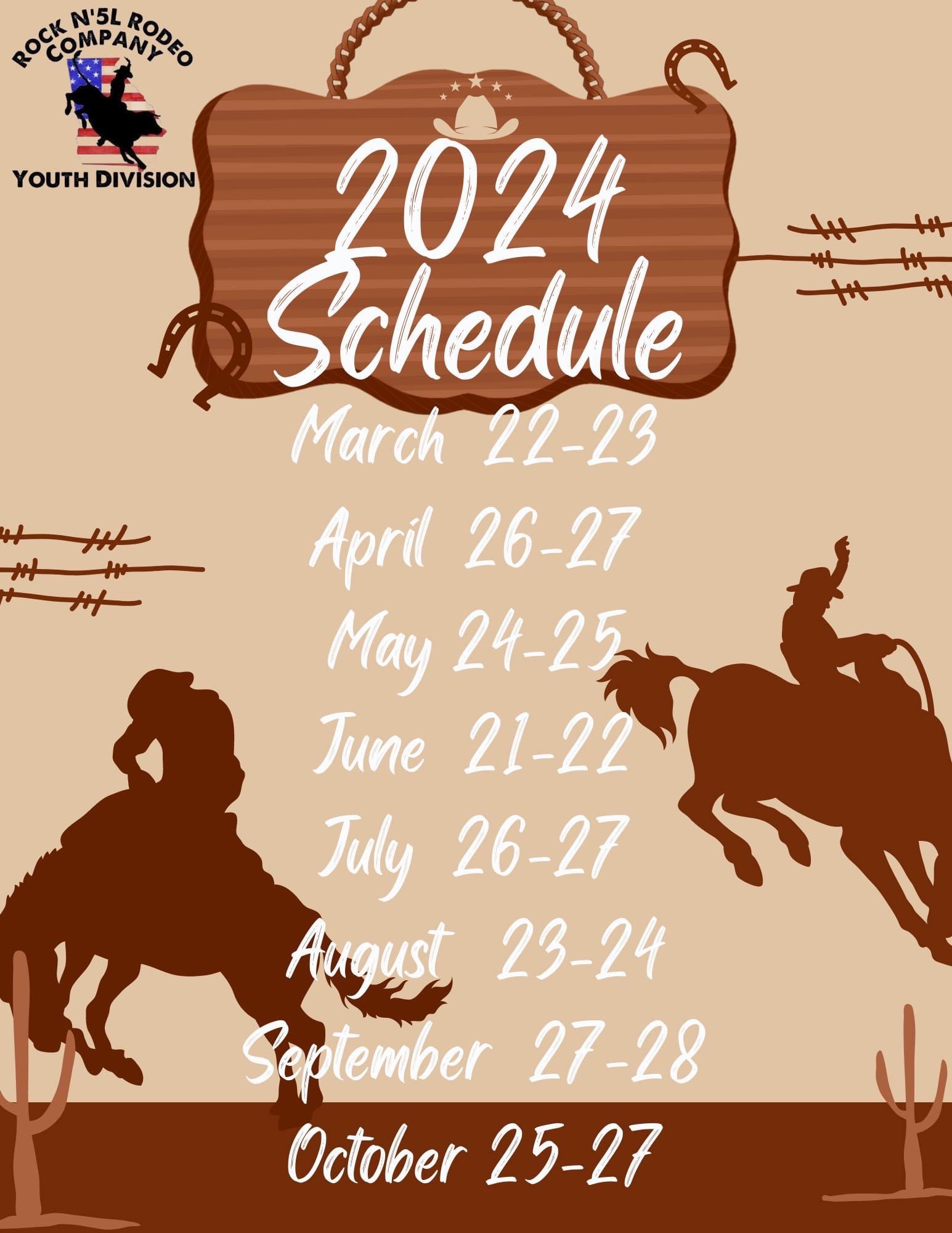 Schedule RockN'5L Rodeo Company